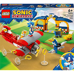 LEGO Sonic the Hedgehog Sonic Tails ar darbagaldu un Tornado lidmašīnu (76991)