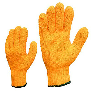 Крестообразные вязаные перчатки. комплект резины 10. размер