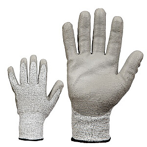 Перчатки с защитой от порезов с полиуретановым покрытием 10 размеров.