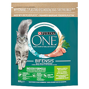 PURINA One Bifensis Adult Indoor - sausā barība kaķiem - 800 g