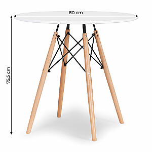 Обеденный стол современная столовая кухонный стол 80см