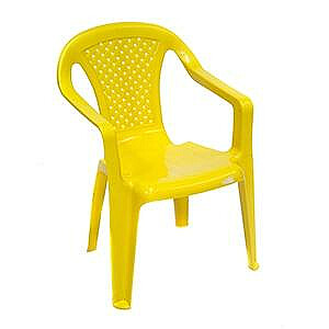 Krēsls bērnu 38x38x52cm Camelia dzeltenes