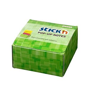 *Līmlapiņas StickN 21429, Z-veida, 76x76mm, 200 lapas, dzeltenas, sarkanas