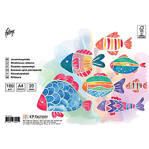 Zīmēšanas albums College, A4, 180g/m², 20 lapas/iep