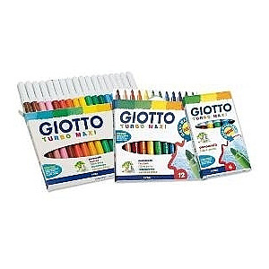 Flomasteri Giotto Turbo Maxi 18 krāsas