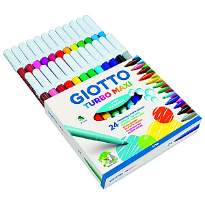 Flomasteri Giotto Turbo Maxi 24 krāsas