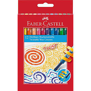 Vaska krītiņi Faber-Castell, 12 krāsas