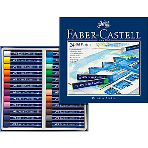 Eļļas pasteļkrītiņi Faber Castel, 24 krāsas