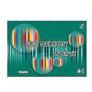 Krāsains kartons Kreska, A4, 170g/m², 15 lapas/iep