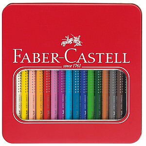 Trīsstūrveida krāsainie zīmuļi Faber-Castell Jumbo Grip neon, 5 krāsas