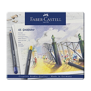 Krāsainie zīmuļi Faber-Castell Goldfaber Creative Studio 48 krāsas