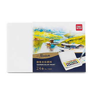 *Akvareļu krāsas Deli Nr. 7389, 24 krāsas