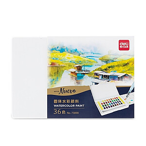 *Akvareļu krāsas Deli No. 73890, 36 krāsas