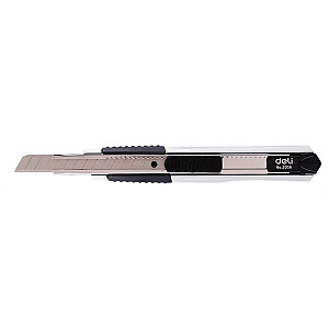 Канцелярский нож Deli E2056 лезвие 9мм сталь ассорти