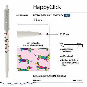 Ручка шар. Альт DeleteWrite Happy.Таксы 20-0262/06 со стирающ.чернилами, синяя