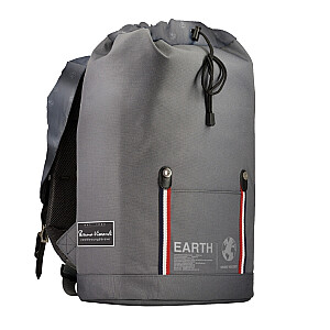 рюкзак городской серый  "планета земля"