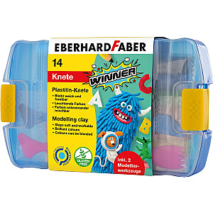 Plastilīns EberhardFaber Winner, 7krāsas