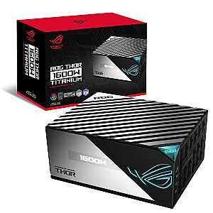 Блок питания ASUS ROG THOR 1600W Titanium 20+4 pin ATX ATX Черный, Серебристый