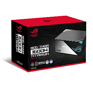 Barošanas avots ASUS ROG THOR 1600W Titanium 20+4 pin ATX ATX melns, sudrabs