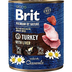 Brit Premium By Nature Turkey&Liver для собак 800г