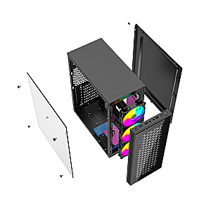 Gembird CCC-FC-500 Игровой ARGB-футляр Fornax 500, черный