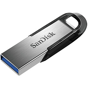 SanDisk Ultra Flair 32 GB USB Type-A 3.0 USB disks melns, nerūsējošais tērauds