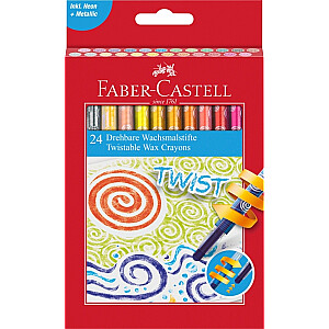 Мелки восковые Faber-Castell 24 цвета
