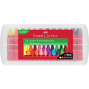 Мелки восковые Faber-Castell Jumbo 24 цвета
