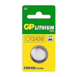 Литиевая батарея, GP CR2430-C1, DL2430, 3 В, 1 ГБ/иЭП