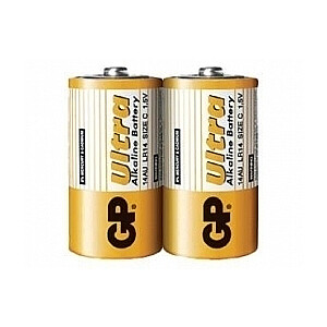 Батарея GP Ultra Plus, C/LR14, 1,5В, 2габ/иэп