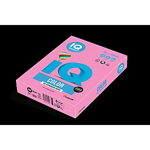 Krāsains papīrs IQ, A4, 80g, 500lpp/iep, neona rozā