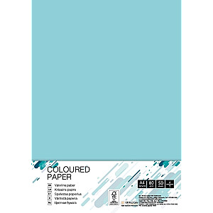 Цветная бумага College А4, 80г/м², 50 листов, Medium Blue MB30