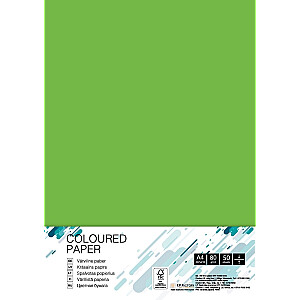 Цветная бумага College А4, 80г/м², 50 листов, Spring Green MA42