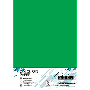 Krāsains papīrs College A4, 80g/m², 50lpp/iep, DG47 tumši zaļš