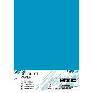 Цветная бумага College А4, 80г/м², 50 стр./упак., DB49 темно-синий