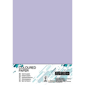 Krāsains papīrs College A4, 80g/m², 50lpp/iep, Lavander LA12