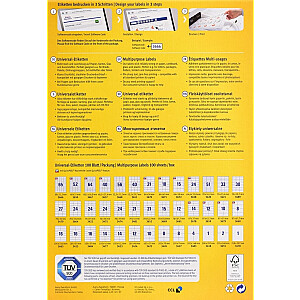 Наклейки Avery Zweckform 3483 105х148мм А4, 100 листов