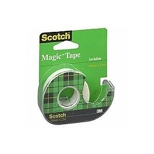 Līmlente ar turētāju 3M Scotch Magic, 19mmx7.5m, caurspīdīga