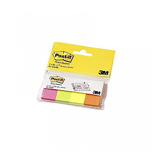 Indeksi 3M Post-it, 20x38mm, 4krāsasx50lpp