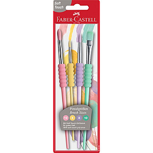 Otiņu komplekts Faber-Castell Soft Touch 4gab. Nr. 4,8,10,12