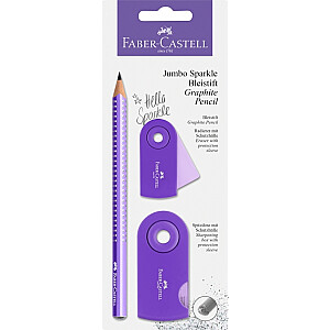 Набор карандашей Faber-Castell Jumbo Sparkle, фиолетовый