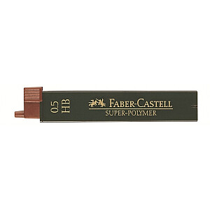 *Zīmuļu kodoliņi Faber-Castell Super-Polymer, 0.5mm, HB, 4gab/iep