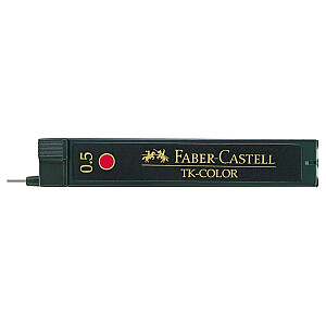 Zīmuļu kodoliņi Faber-Castell Color 0.5mm, sarkani