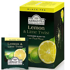 Tēja citrusaugļu Ahmad Tea Lemon&Lime Twist, 20 gab.x2g
