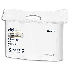 Туалетная бумага Tork 110317 Premium Extra Soft T4, белая, 3 слоя, 35 м, 248 листов, 6 рулонов