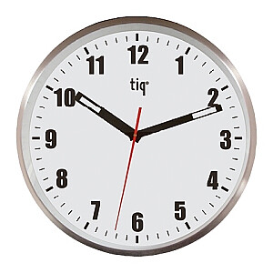 Настенные часы в алюминиевой рамке Tiq D05J23, d60см