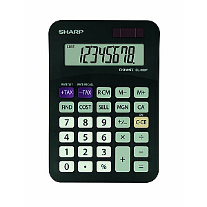 Калькулятор настольный Sharp SH-EL330FBBK, черный