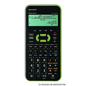 Научный калькулятор Sharp SH-ELW531XHGR, зеленый