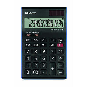*Настольный калькулятор Sharp SH-EL144TBL черный