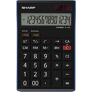 Калькулятор настольный Sharp SH-EL145TBL, черный